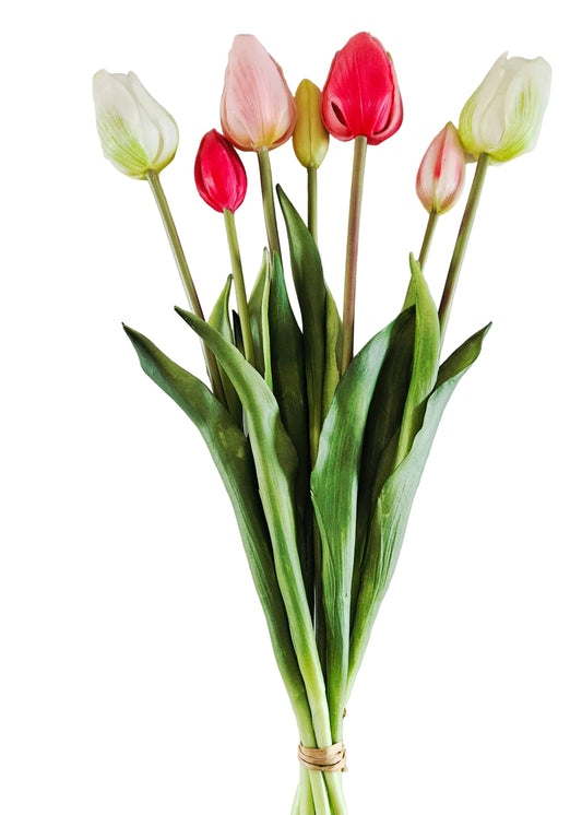 Lange bos zeven tulpen 47 cm