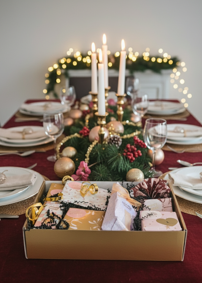 Cadeaubox met cadeautjes voor kerst en de feestdagen