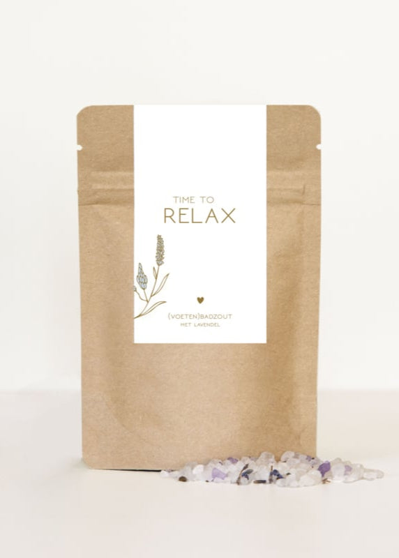 Badzout lavendel voetenbad
