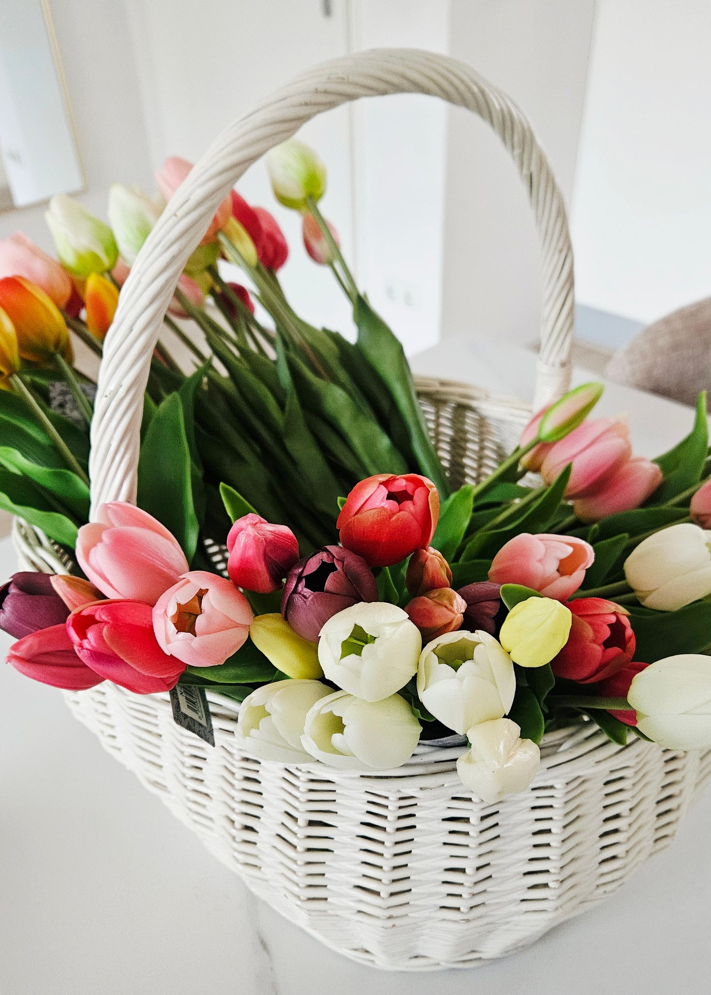 Boeket kunsttulpen mix real touch