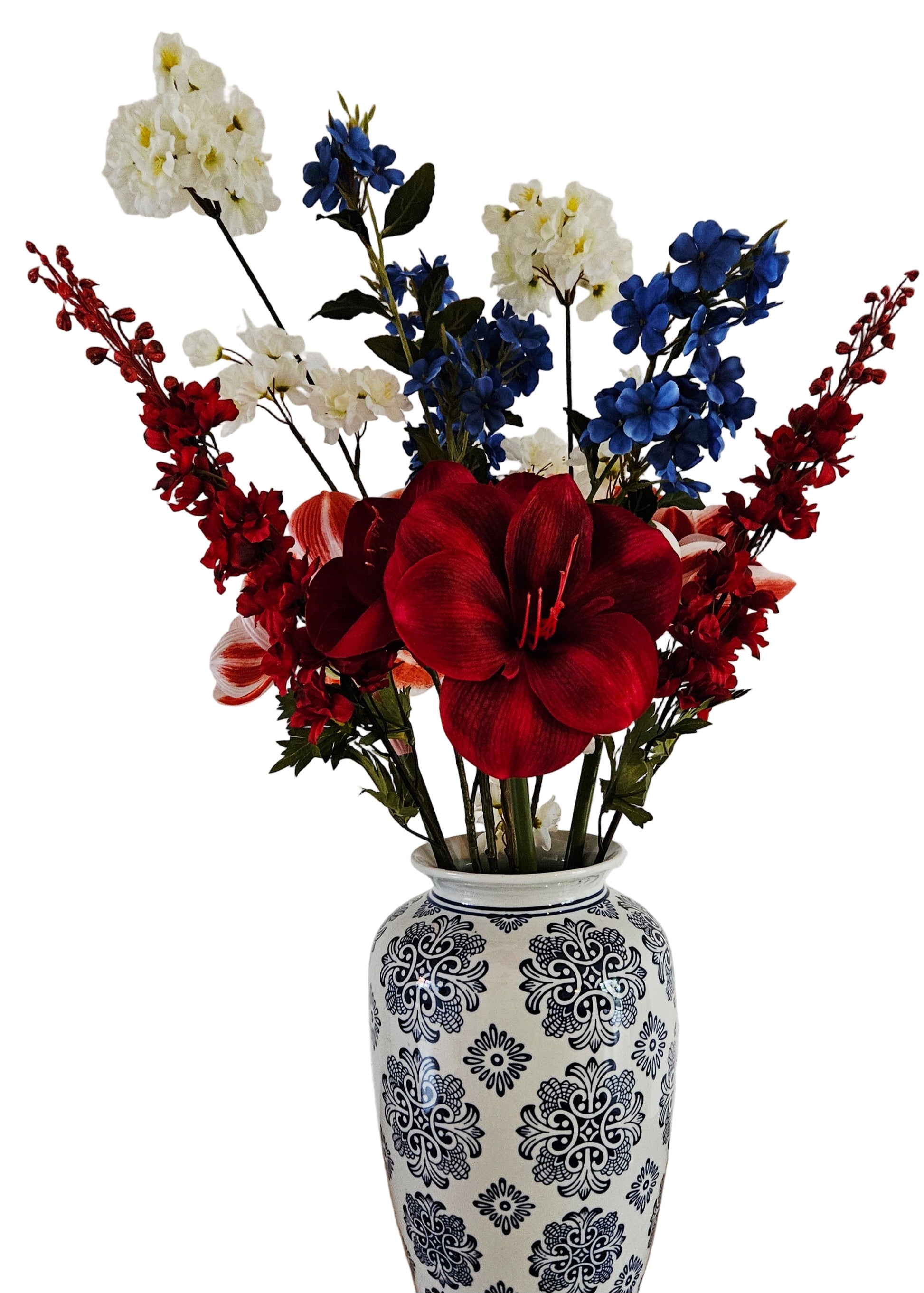 Boeket royal chic zijden bloemen