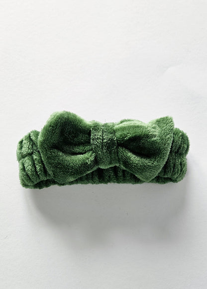 Fluffy haarband groen