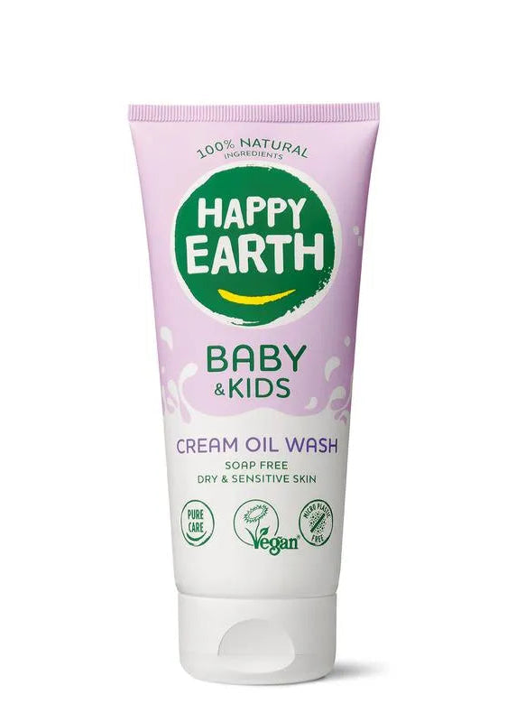 Happy Earth cream oil wash baby & kids