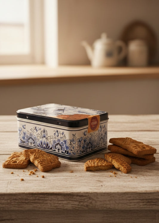 Hollands koekblik met speculaas