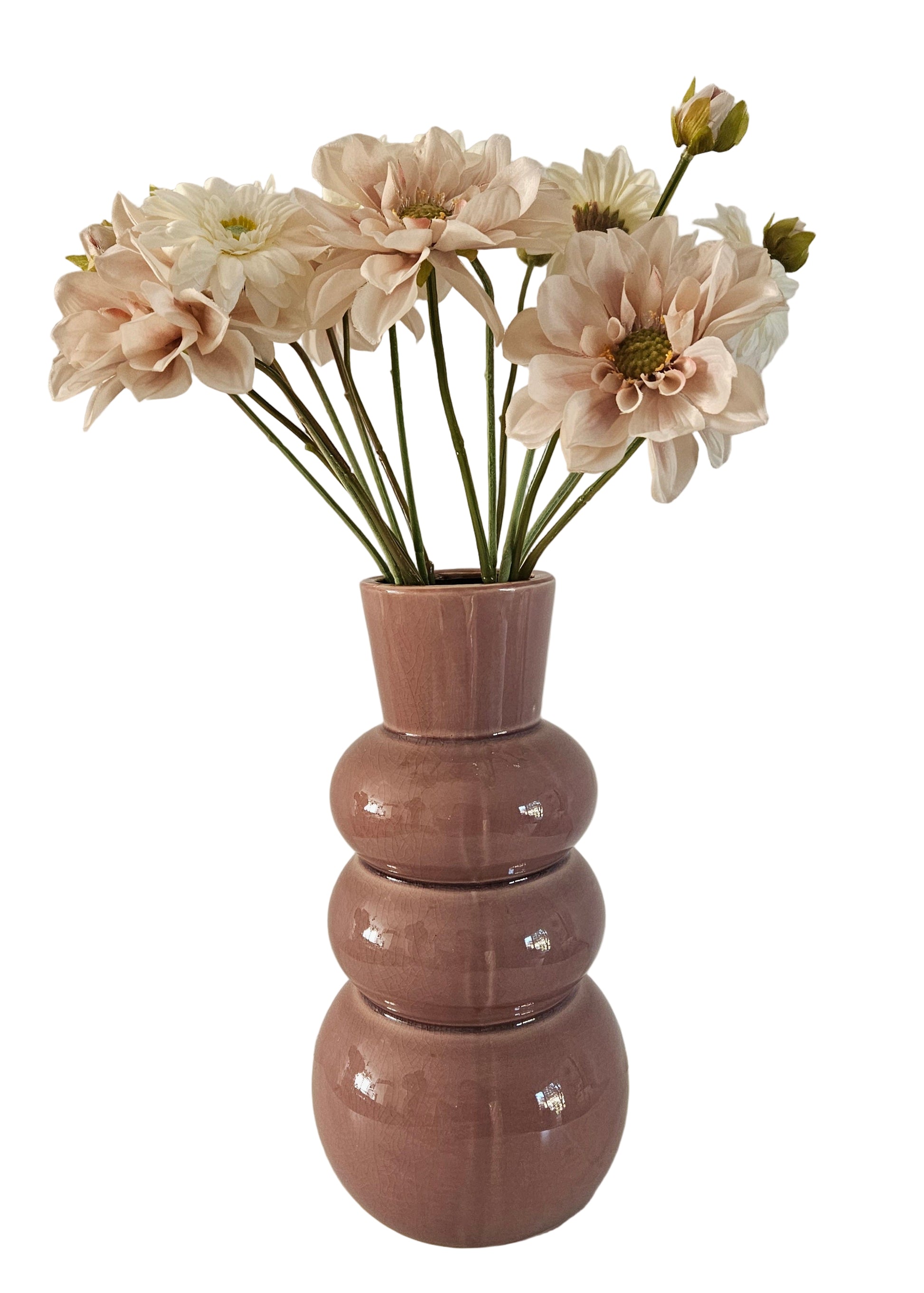 Luxe zijden kunstbloemen pastelkleurig