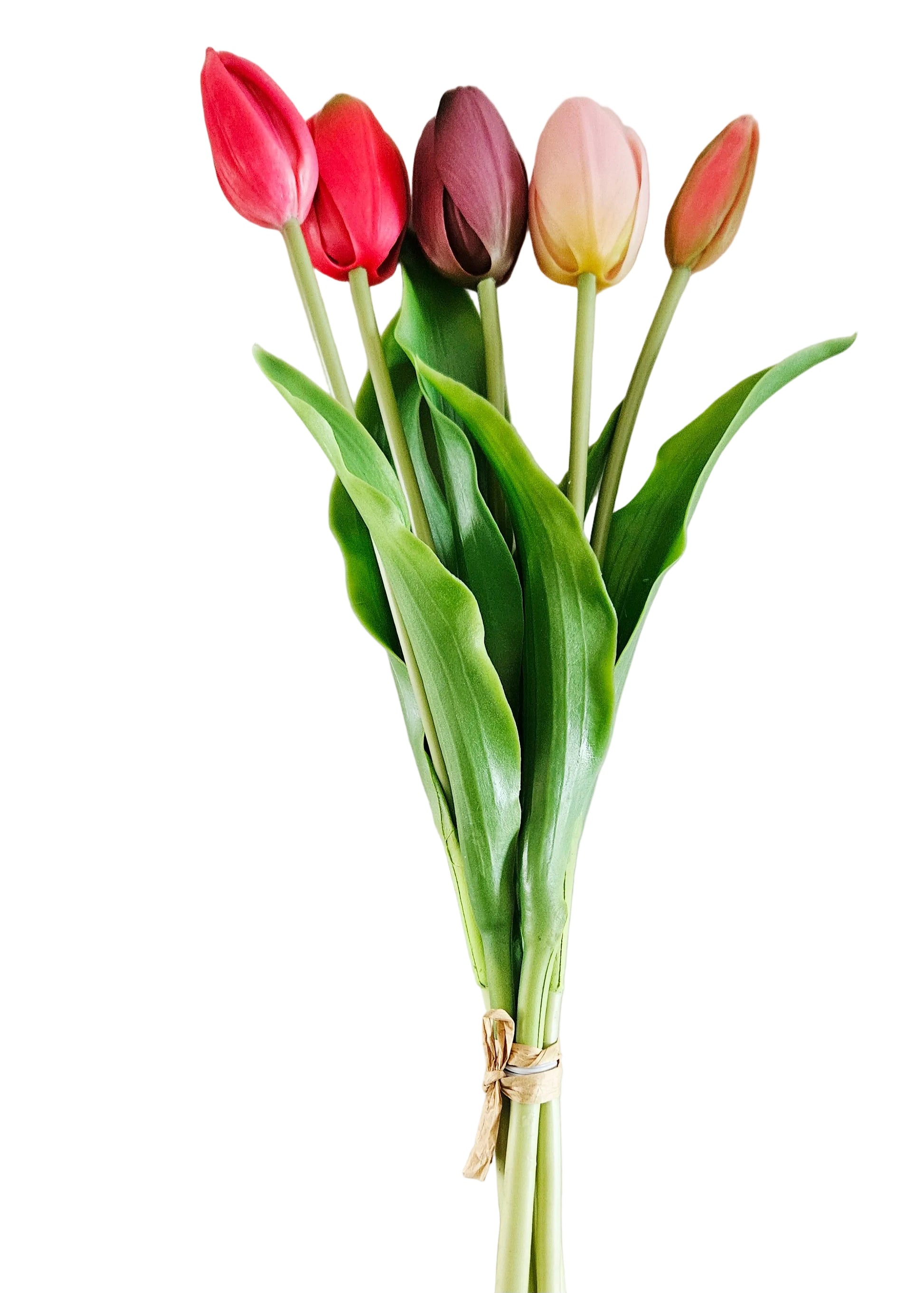 Mix kunst tulpen roze en paars