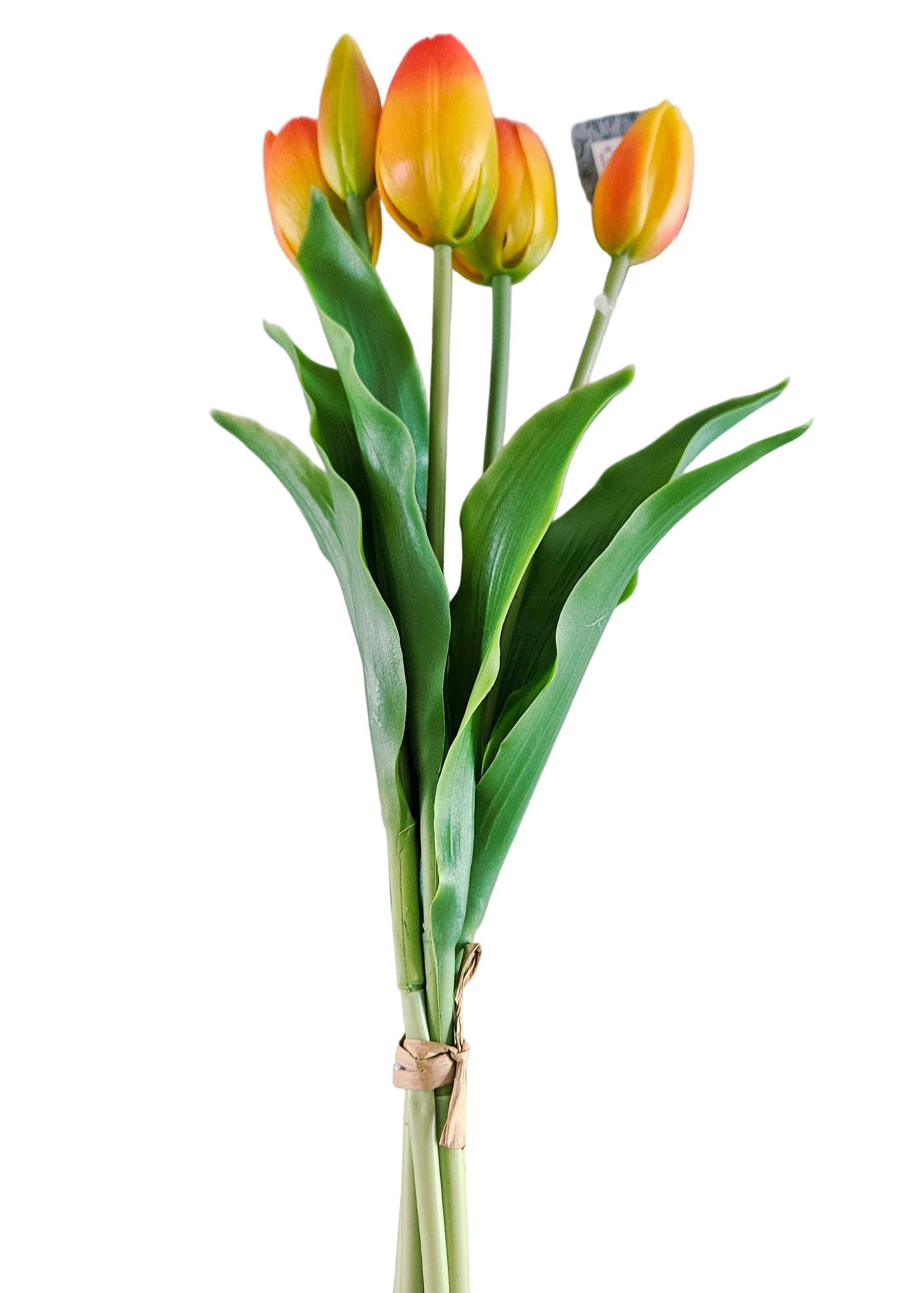 Oranje luxe kunsttulpen 36 centimeter