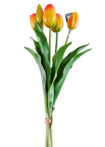 Oranje luxe kunsttulpen 36 centimeter