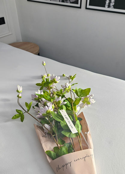 Zijden passiebloemen paars